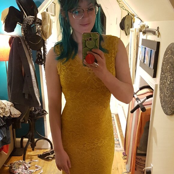 Yellow dress M - Picture 3 of 5